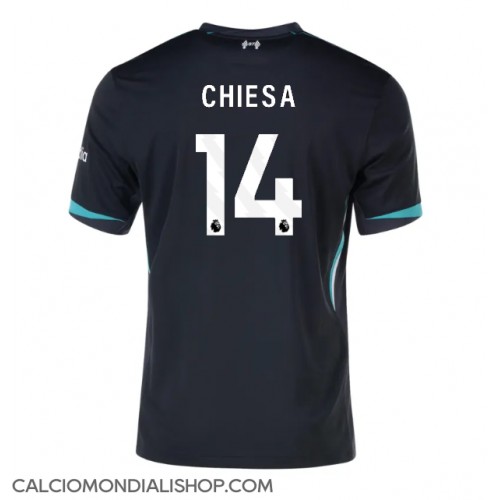 Maglie da calcio Liverpool Federico Chiesa #14 Seconda Maglia 2024-25 Manica Corta